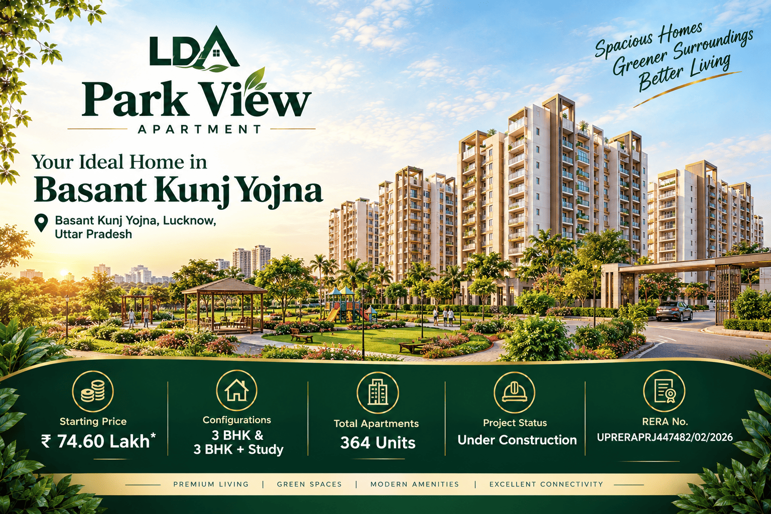 LDA Park View Apartment Lucknow