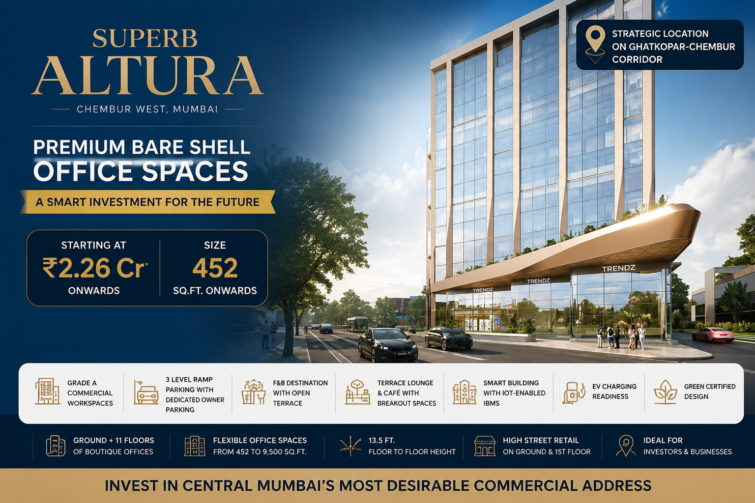 Superb Altura - Grade A Commercial Office Space in Chembur West, Mumbai
