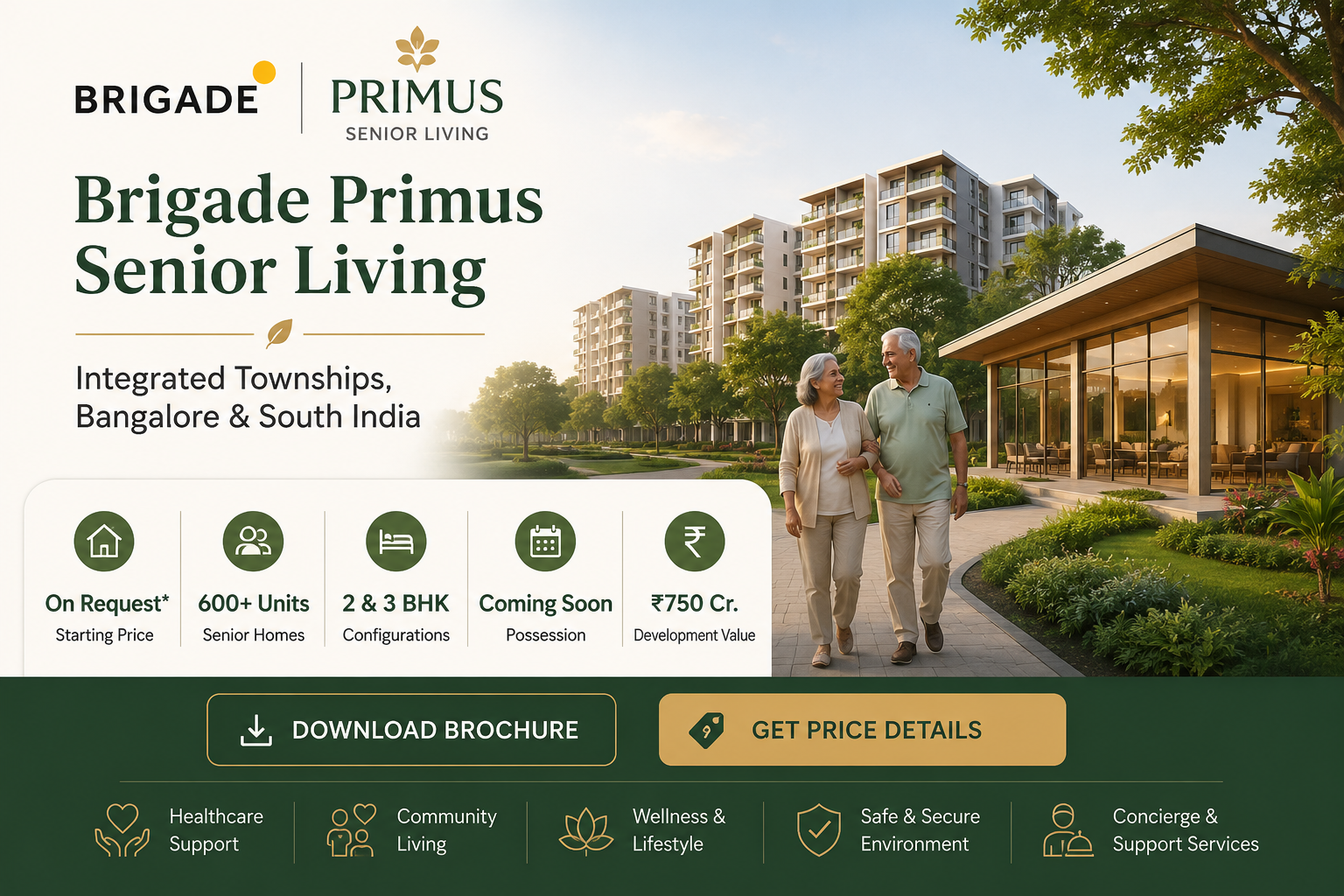Brigade Primus Senior Living - Premium Retirement Homes in Bangalore