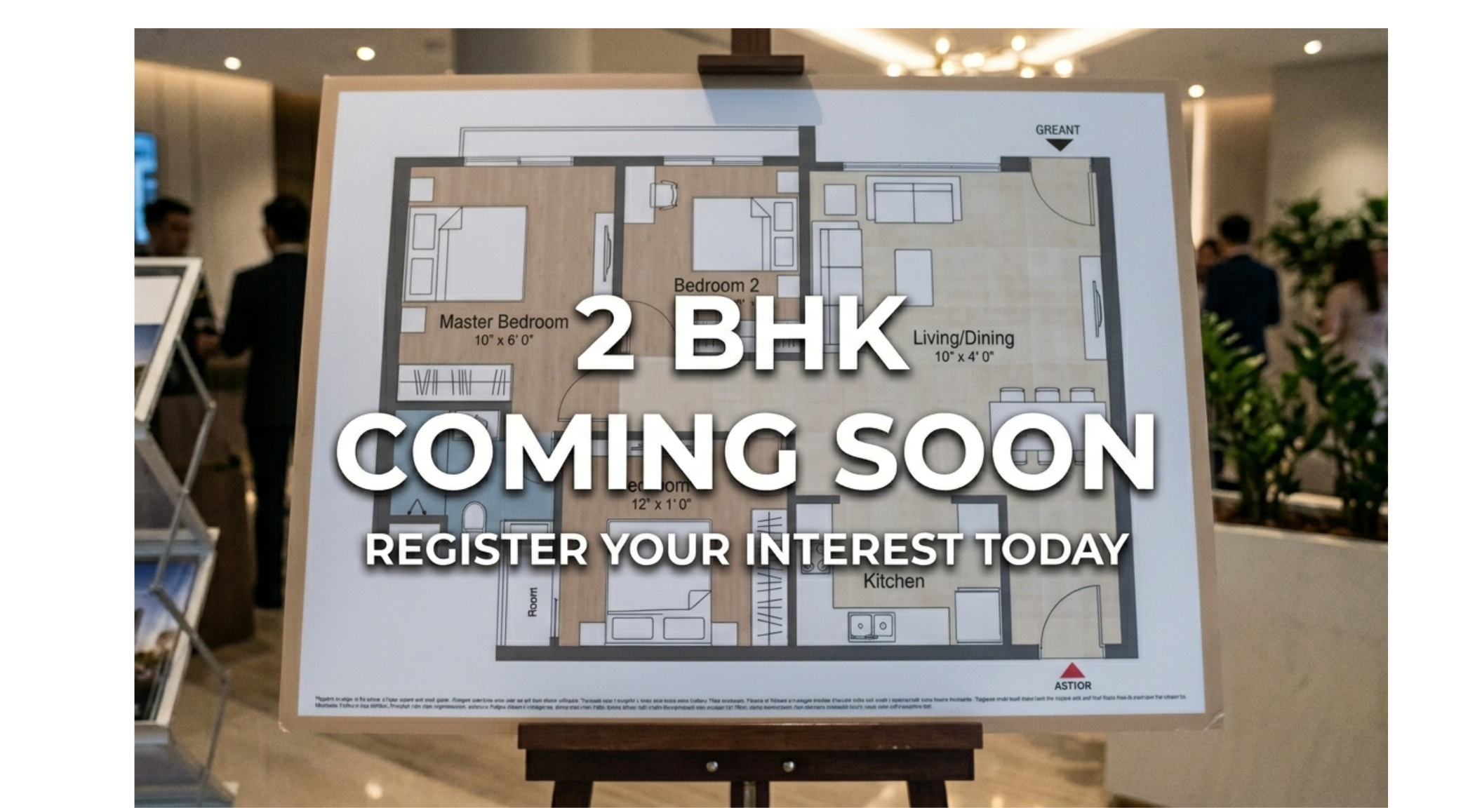 2 BHK Senior Living Home Layout