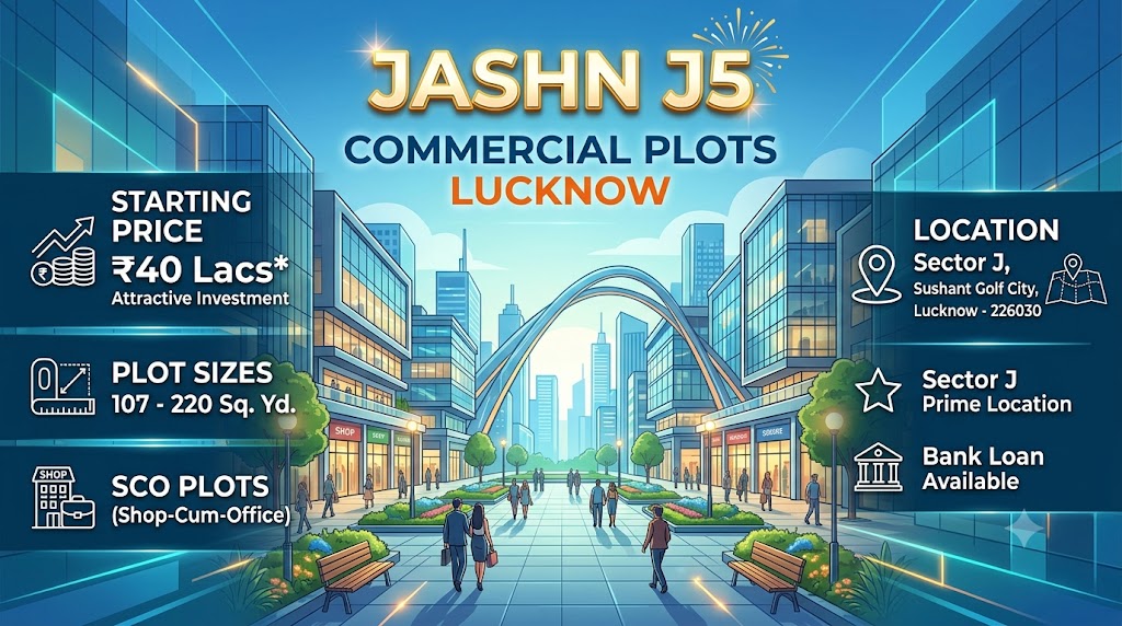 Jashn J5 Commercial Plots in Lucknow - Premium SCO Plots at Sushant Golf City