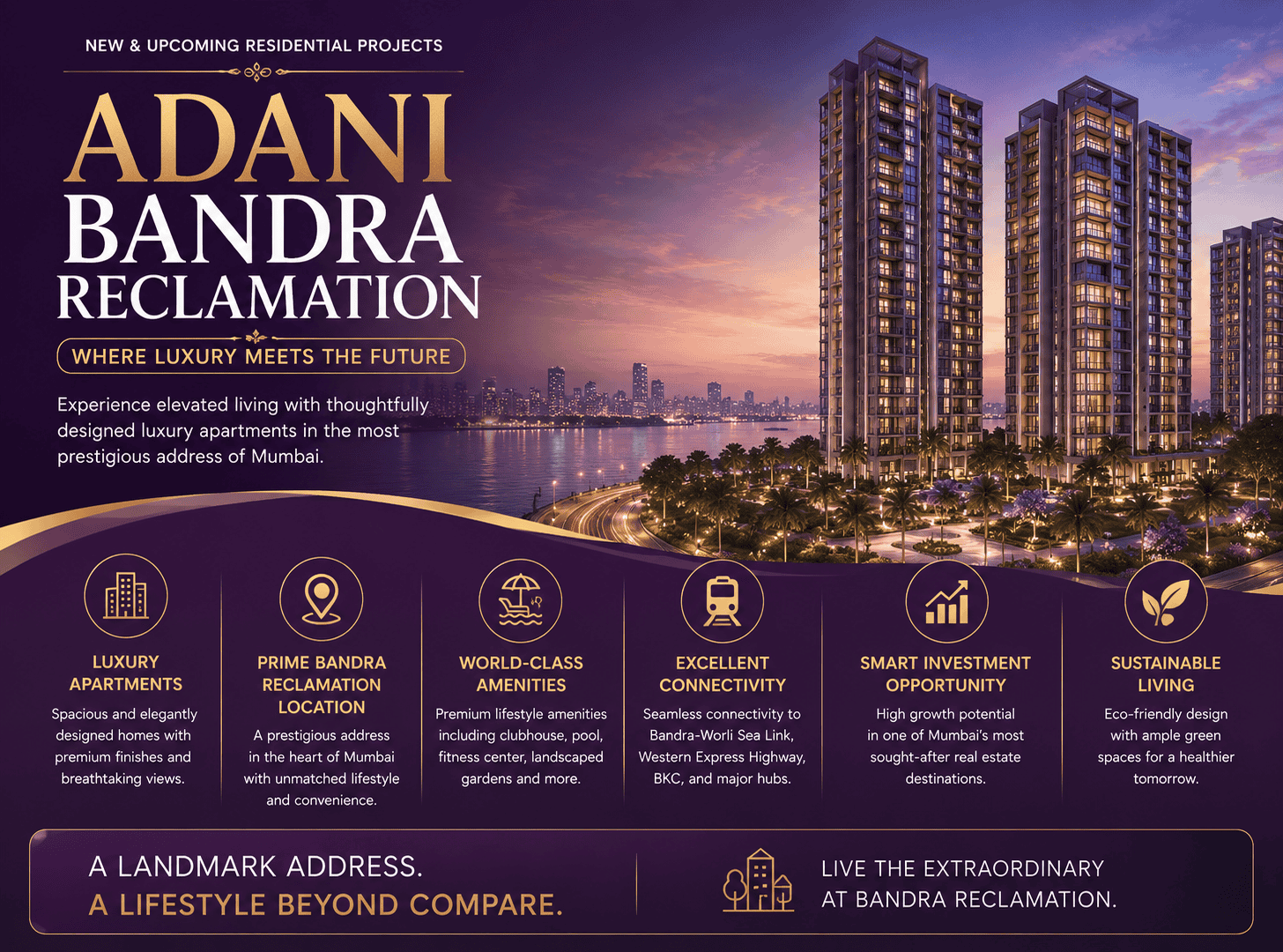Adani Bandra Reclamation Luxury Apartments Mumbai