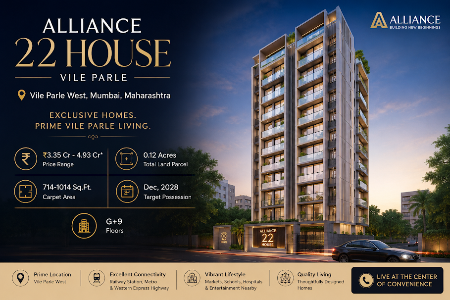 Alliance 22 House Vile Parle - Premium Commercial & Residential Project Mumbai