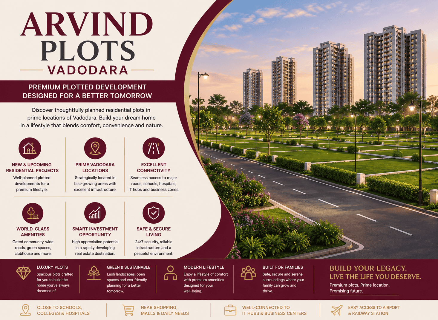 Arvind Plots Vadodara - Premium Residential Plots on Ajwa Road