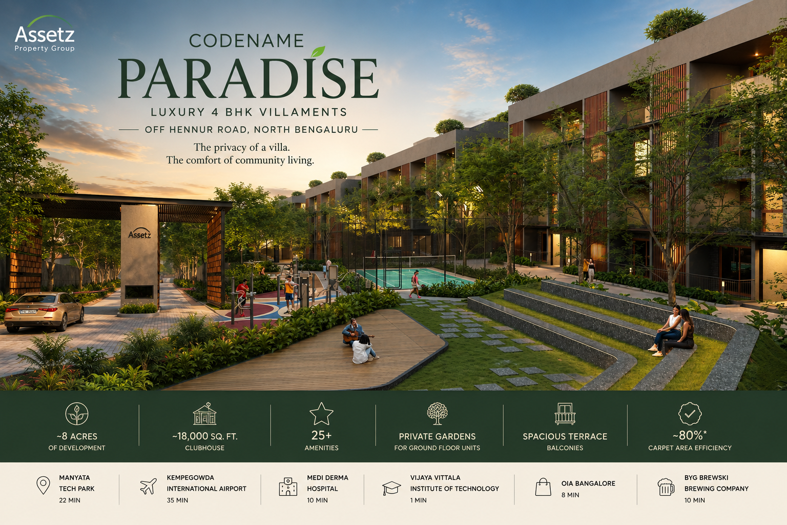 Assetz Codename Paradise Hennur Bangalore