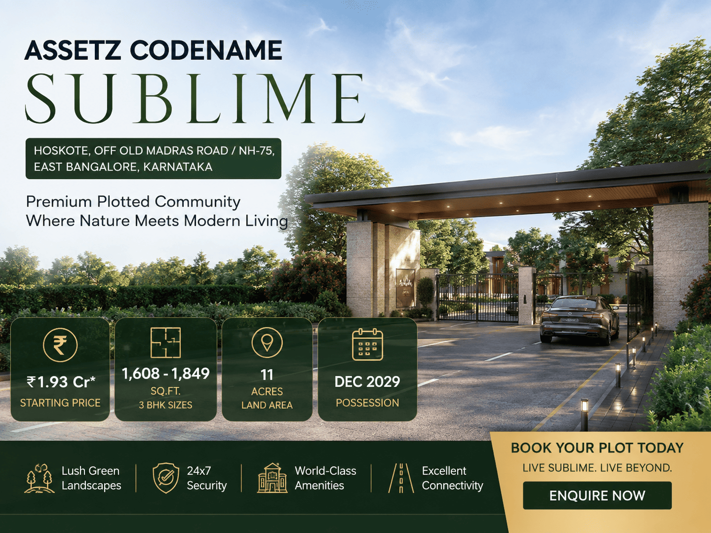 Assetz Codename Sublime Bangalore Premium Apartments