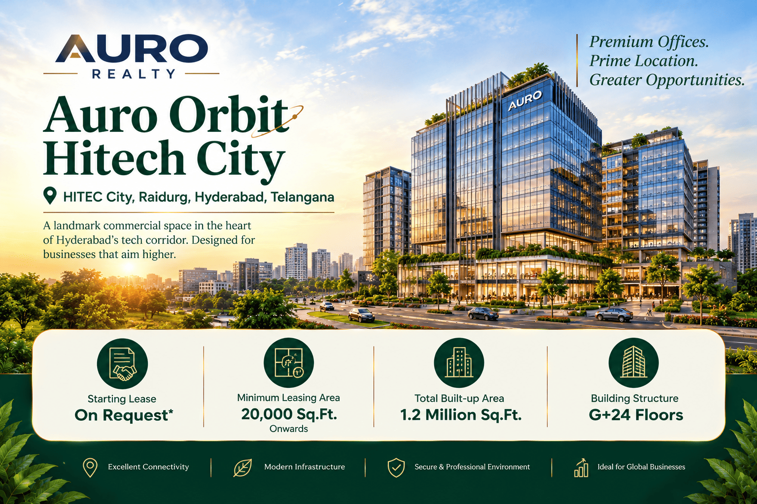 Auro Orbit Hitech City Commercial Office Spaces