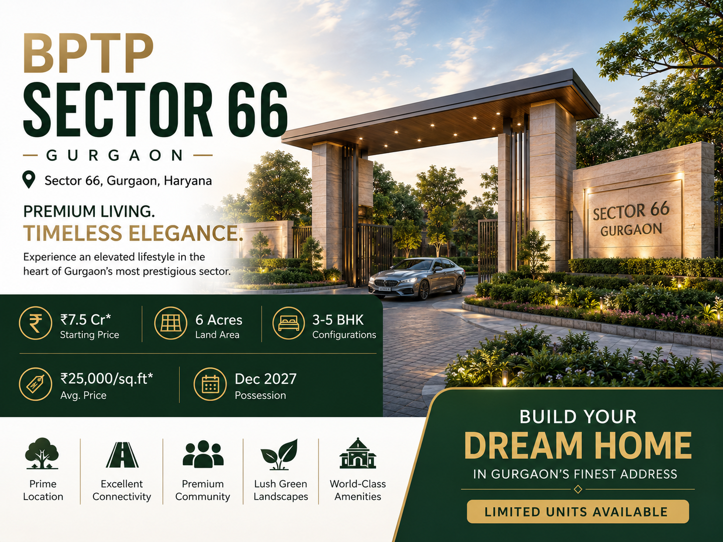 BPTP Sector 66 Gurgaon Luxury Apartments