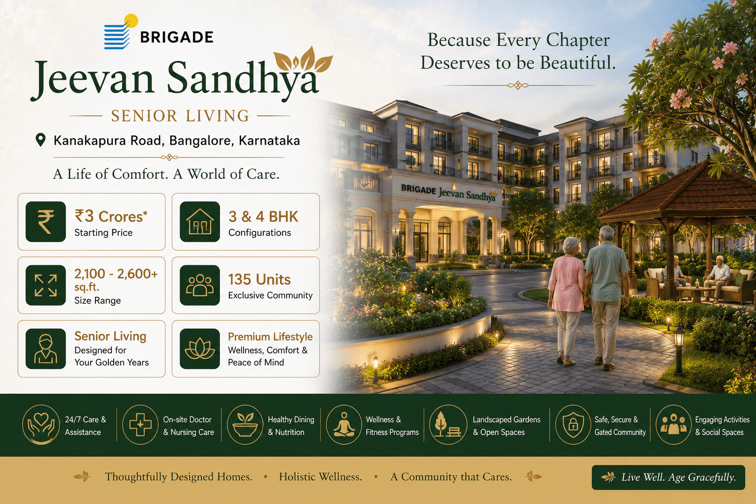Brigade Jeevan Sandhya Bangalore Senior Living Apartments
