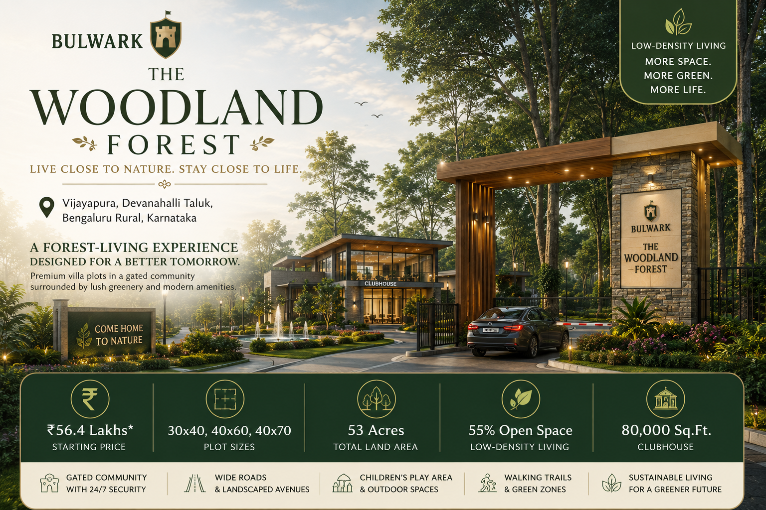 Bulwark The Woodland Forest Devanahalli Premium Township