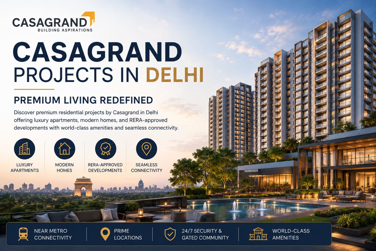 Casagrand Luxury Projects in Delhi