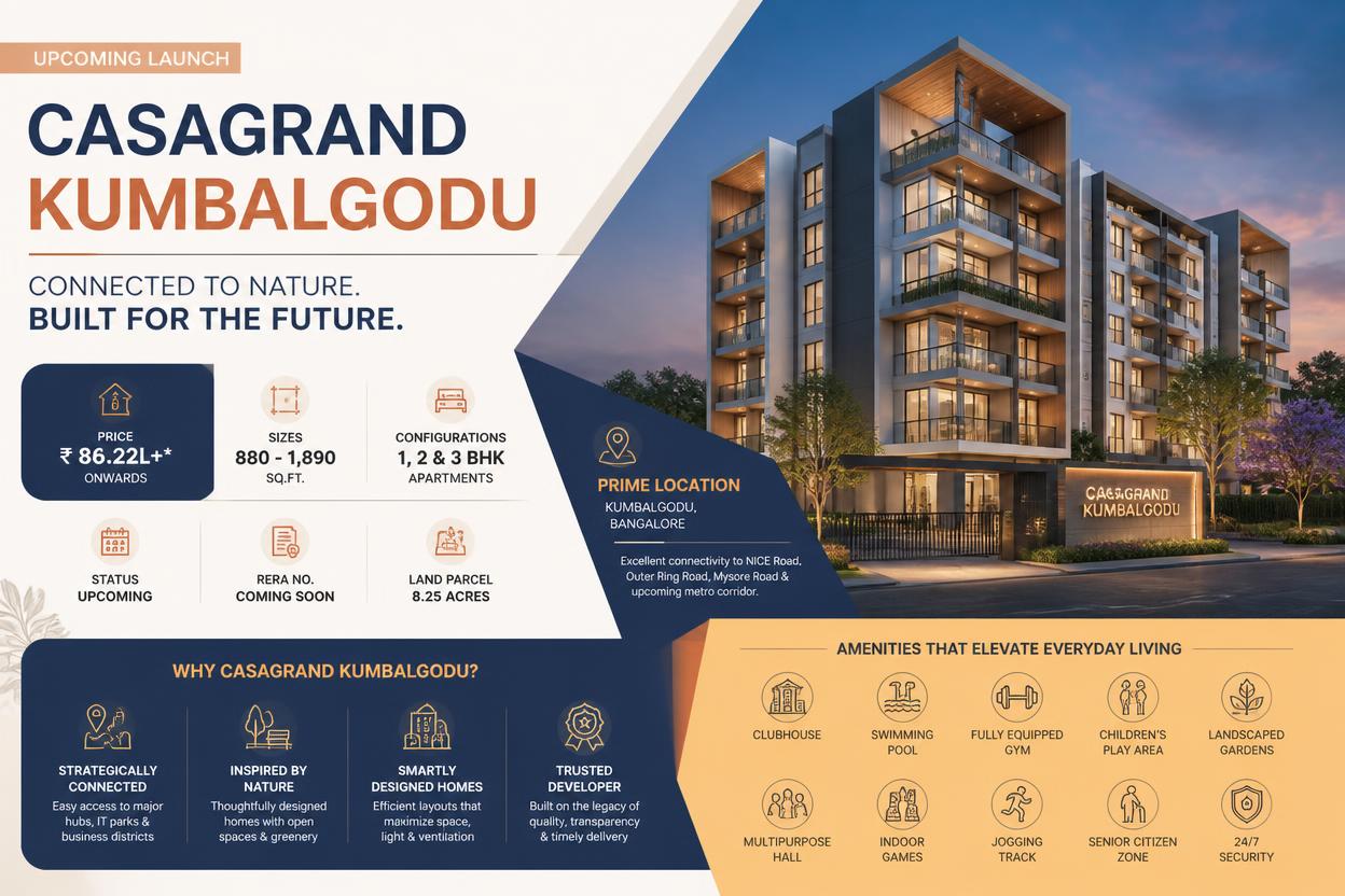 Casagrand Kumbalgodu Premium Apartments Bangalore