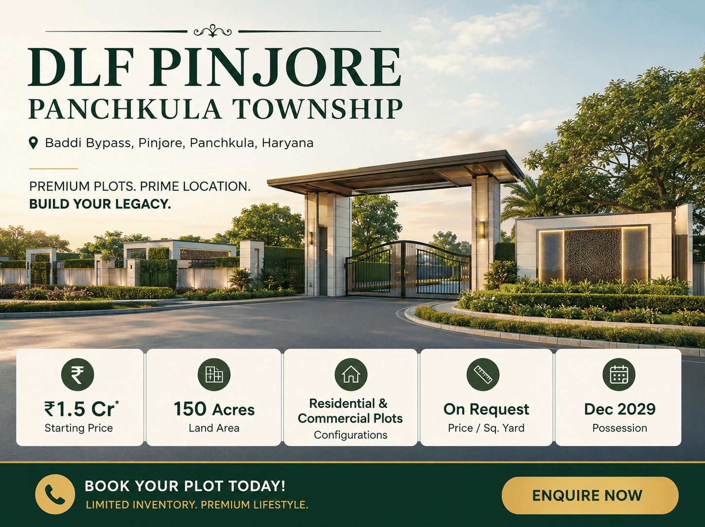 DLF Pinjore Panchkula Township - Premium Plots and Villas