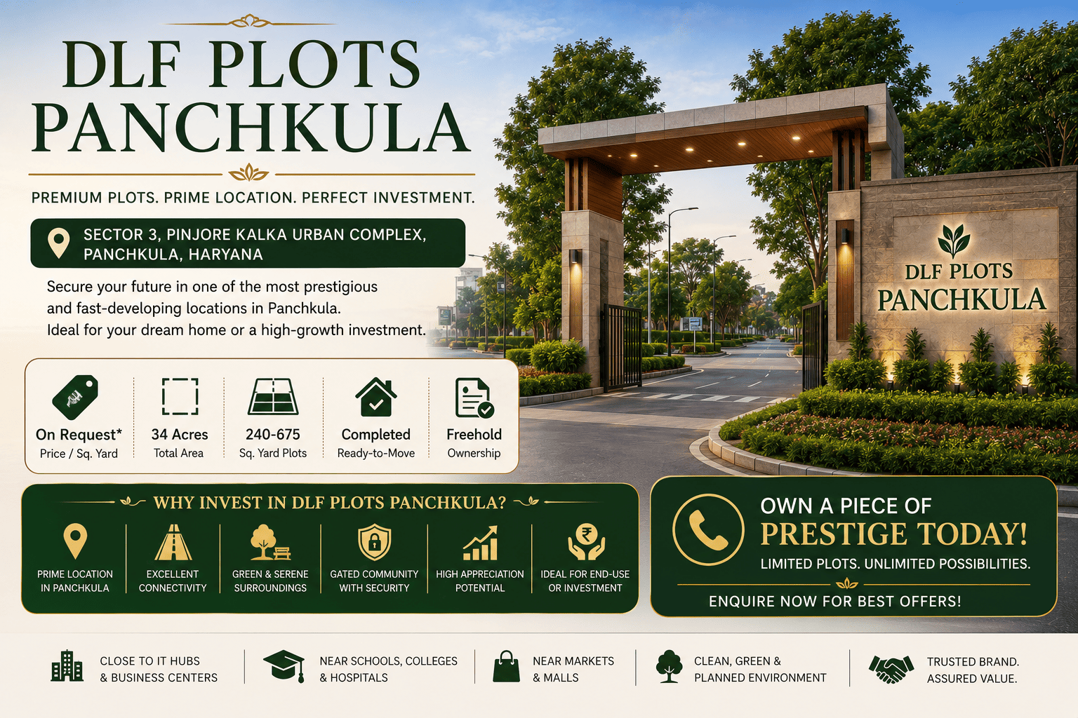 DLF Plots Panchkula Premium Residential Plots