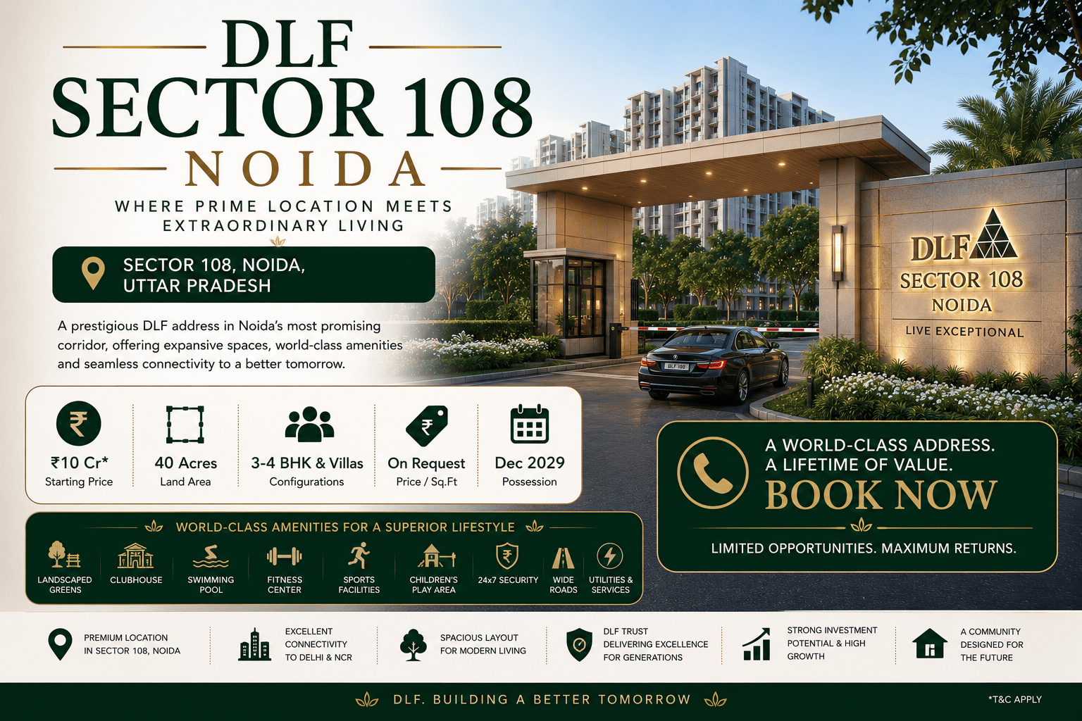 DLF Sector 108 Noida Premium Luxury Apartments and Villas
