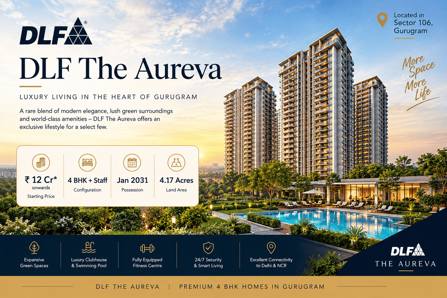 DLF The Aureva luxury senior living residences Gurgaon