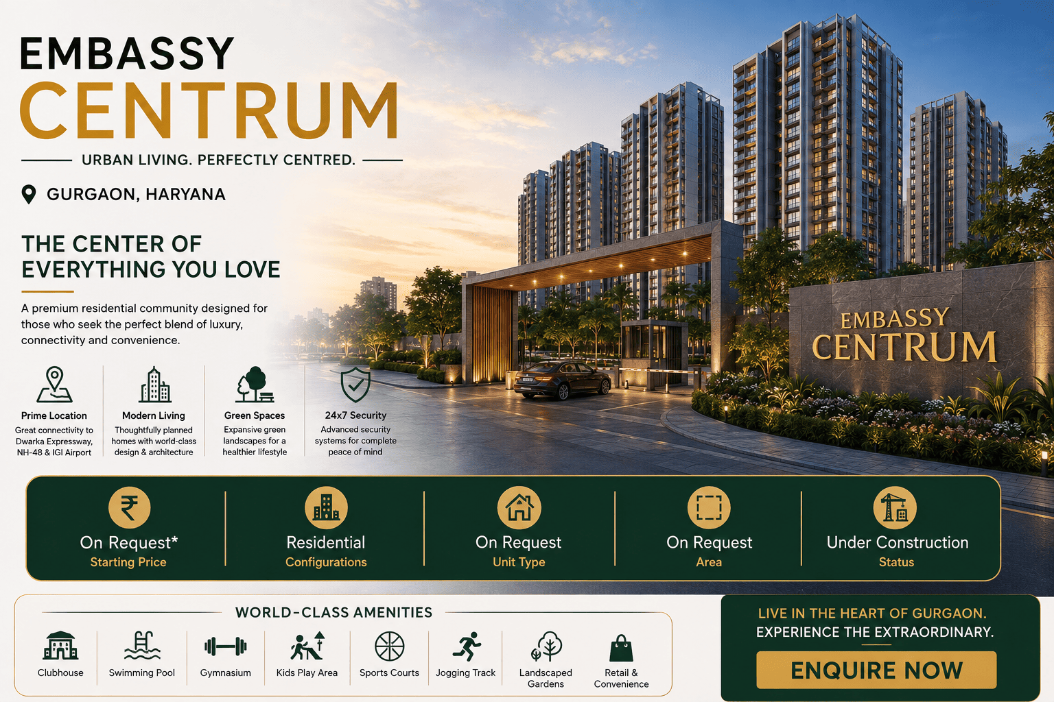 Embassy Centrum - Premium Residential Development in Gurgaon