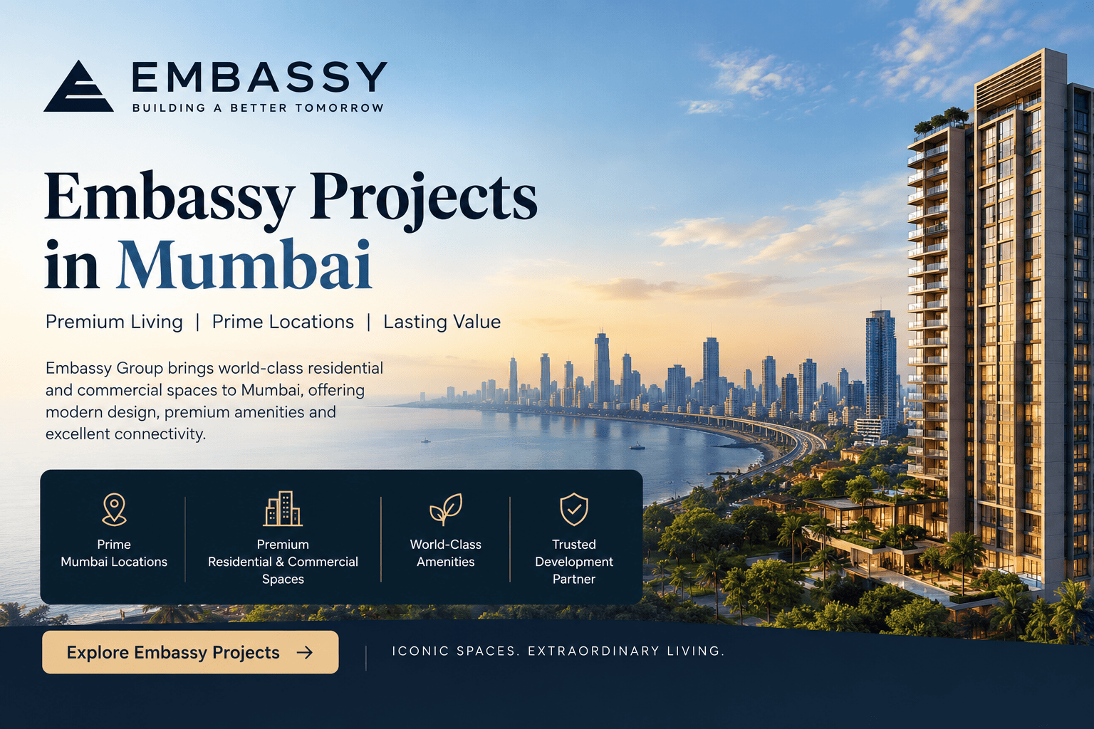 Embassy Upcoming Projects in Mumbai