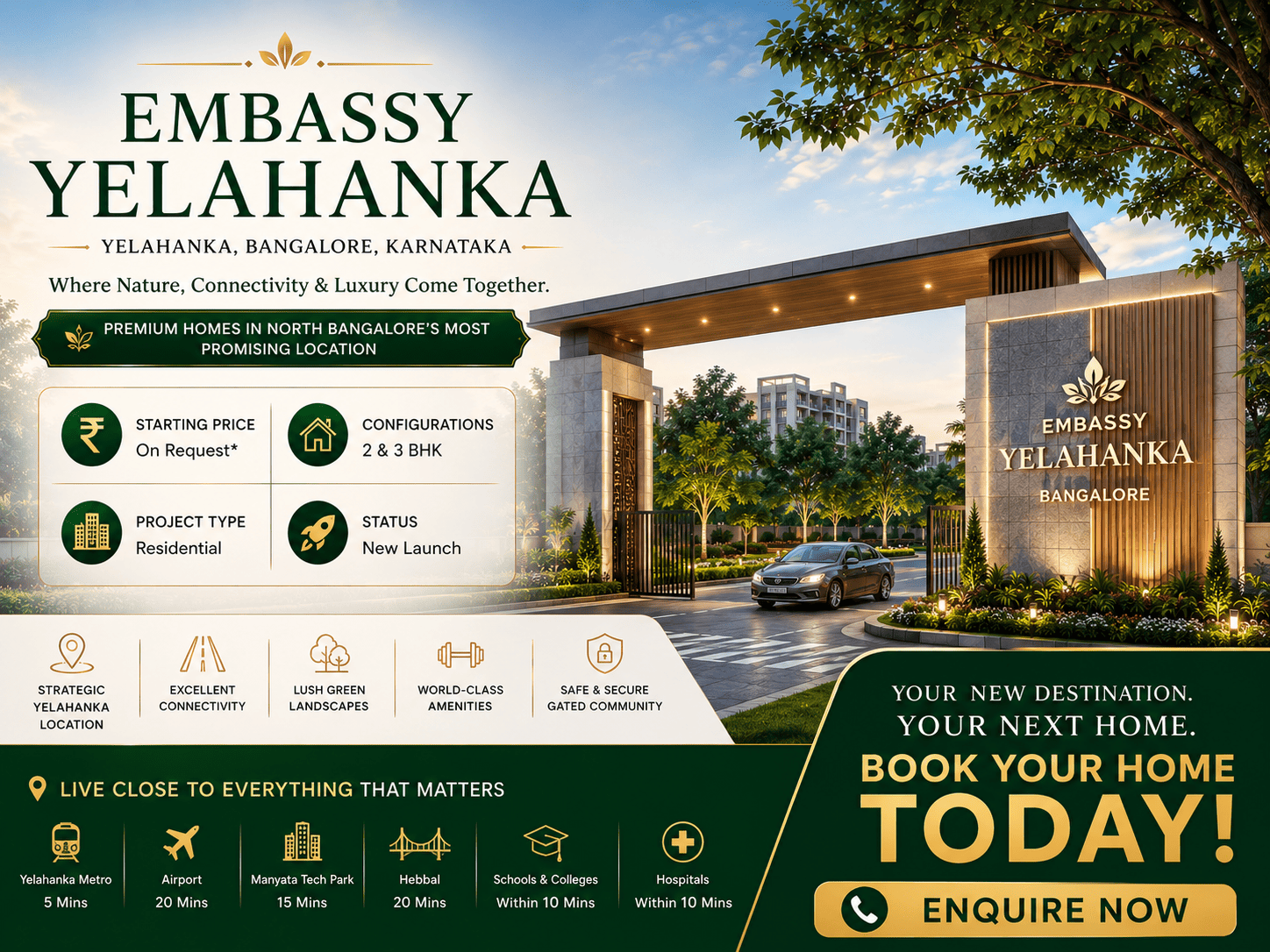 Embassy Yelahanka Residential Development Bangalore