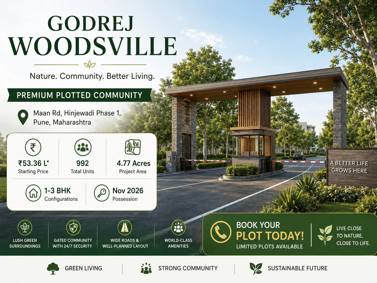 Godrej Woodsville Pune Premium Apartments