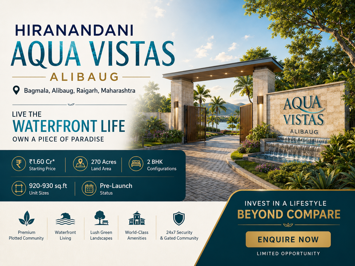 Hiranandani Aqua Vistas Alibaug Luxury Apartments