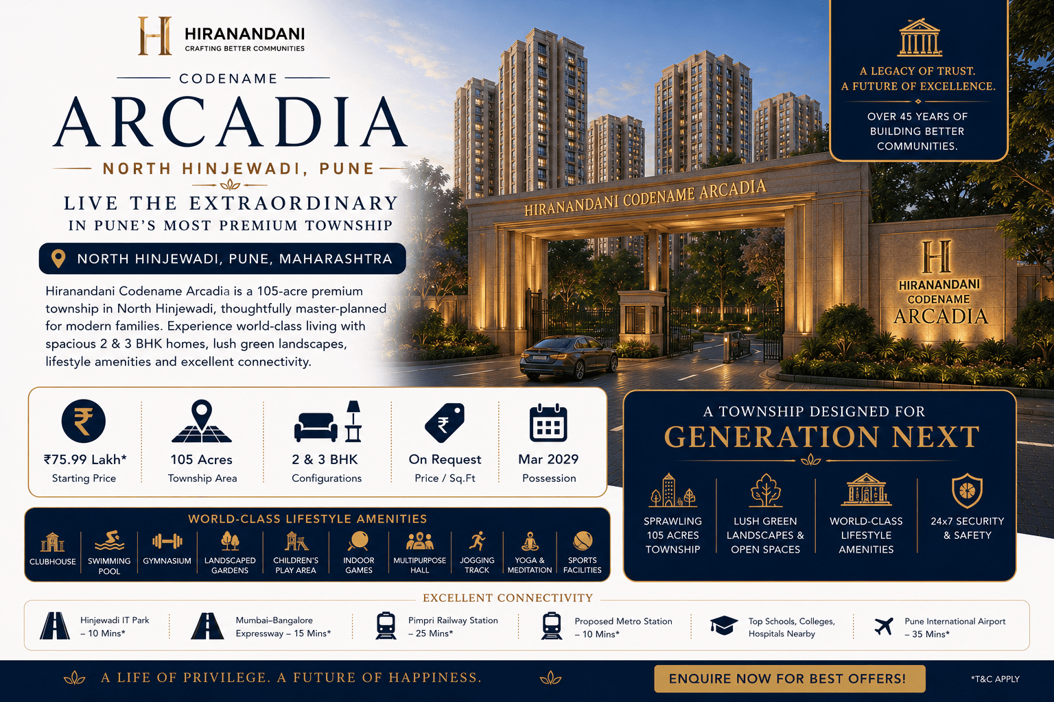 Hiranandani Codename Arcadia Pune Luxury Apartments