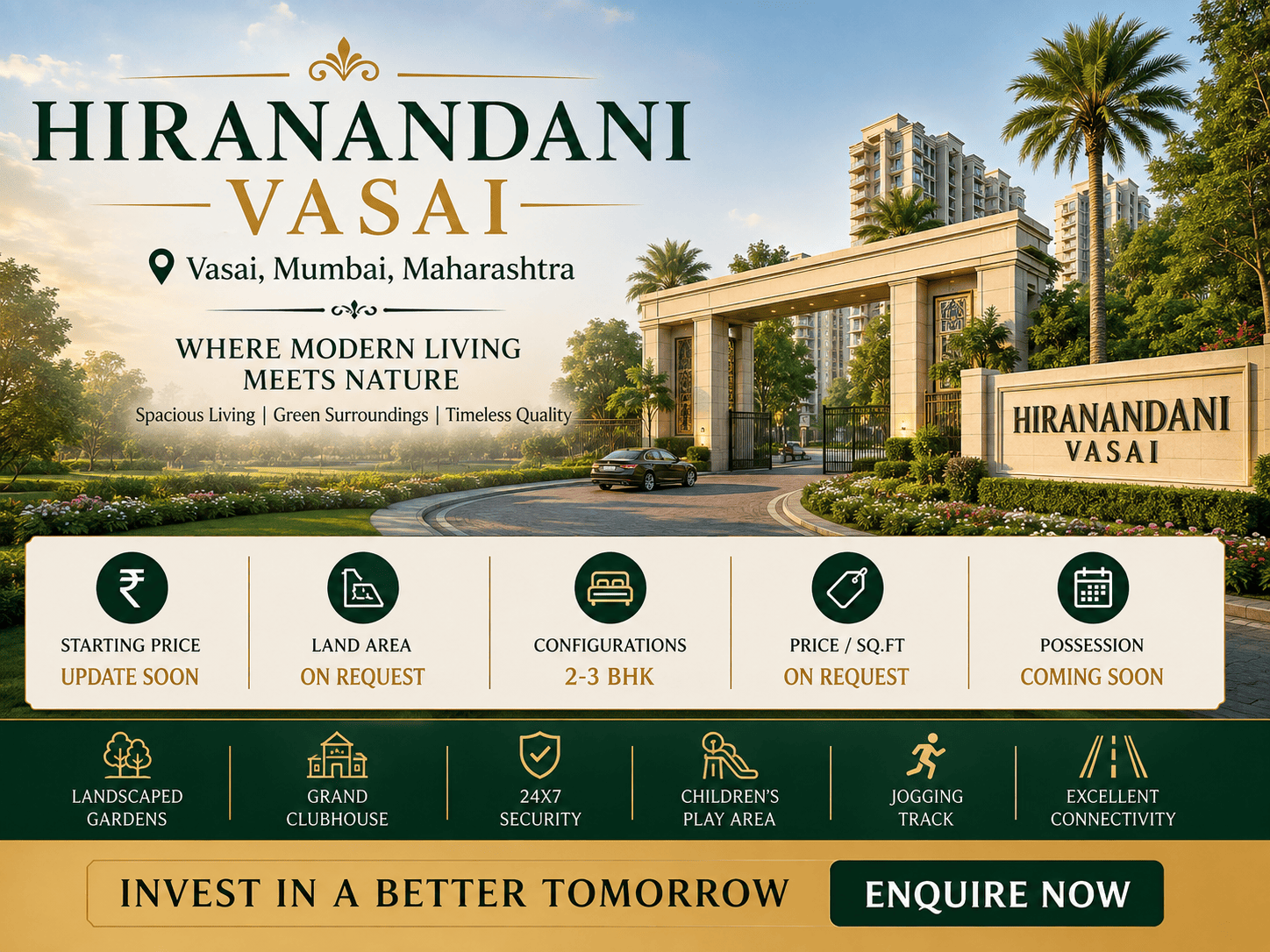 Hiranandani Vasai Premium Apartments Mumbai