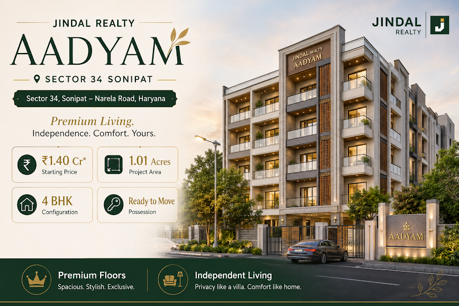 Jindal Realty Aadyam Sector 34 Sonipat