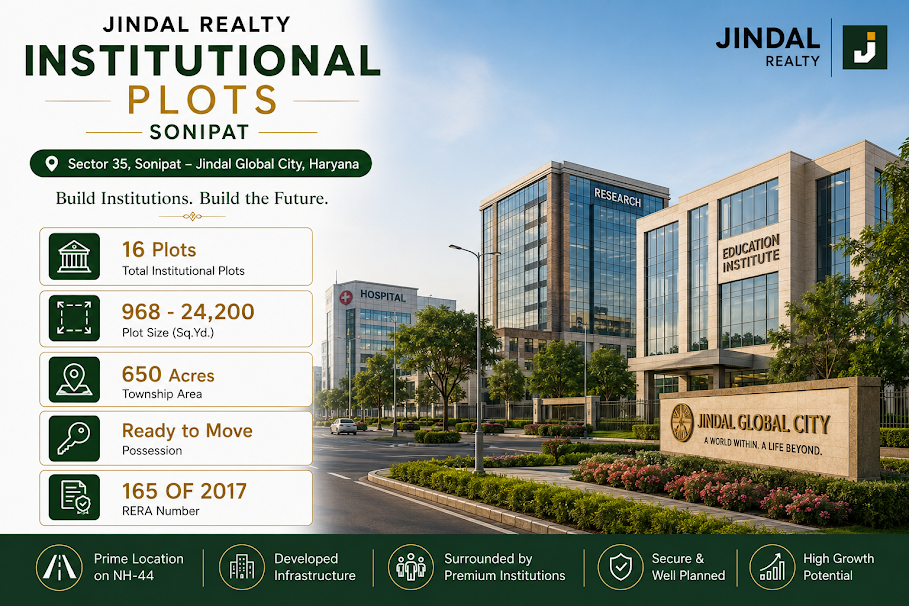 Jindal Realty Institutional Plots Sonipat