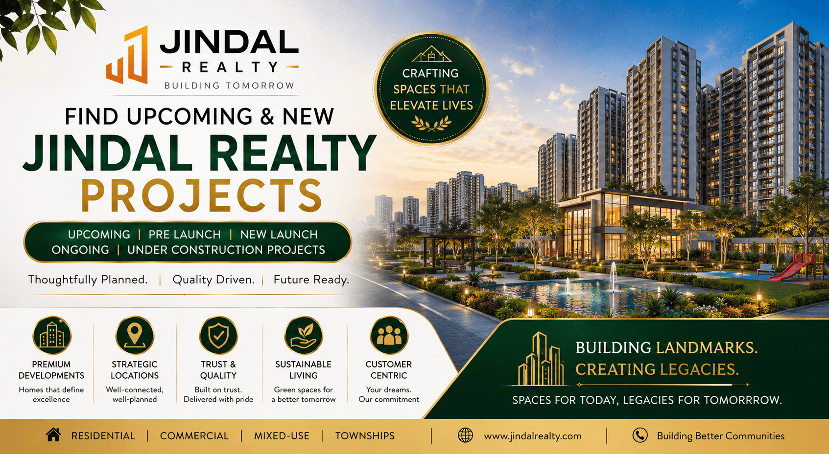 Jindal Realty Upcoming Projects