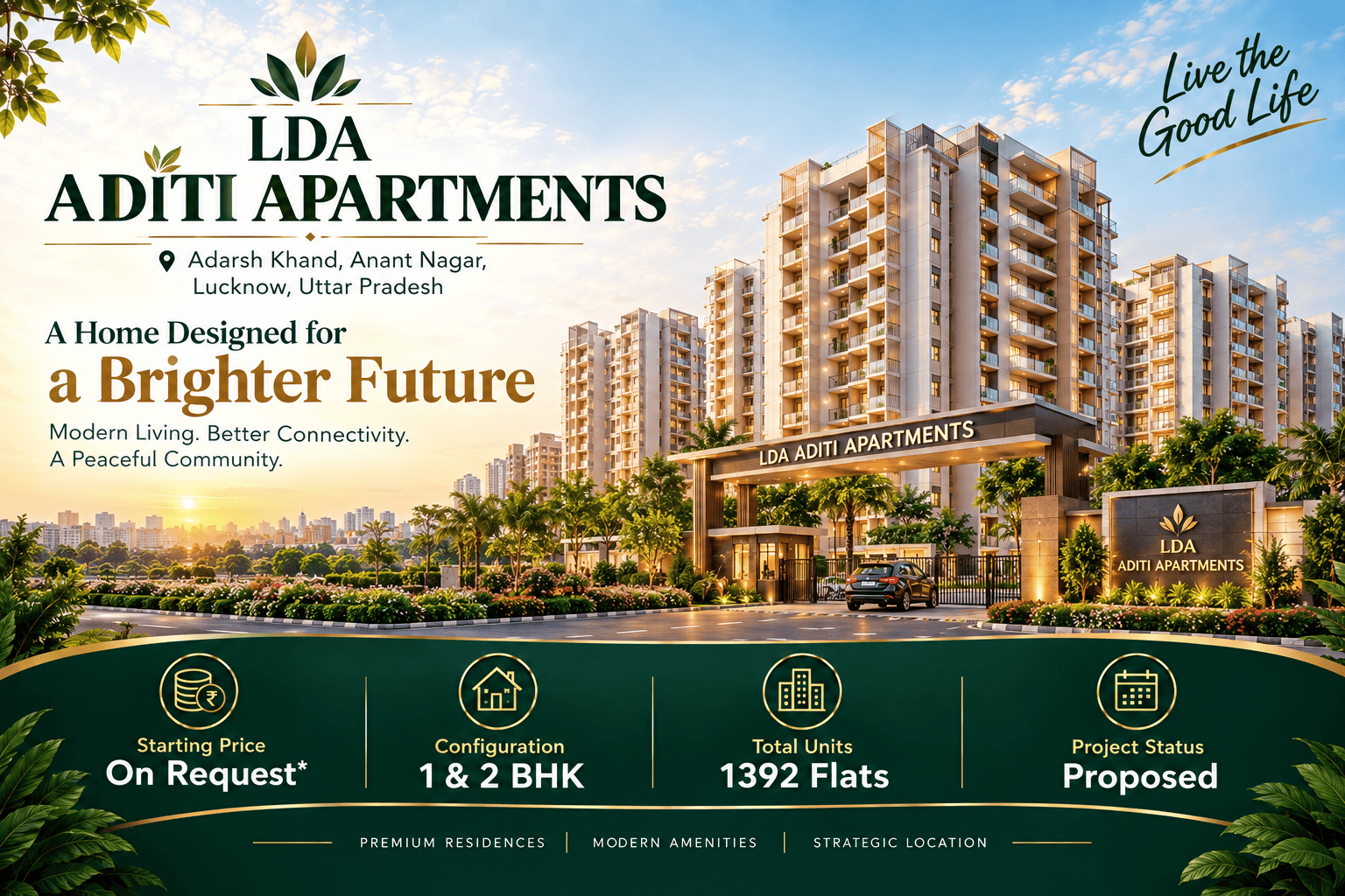 LDA Aditi Apartments Anant Nagar Mohan Road Lucknow