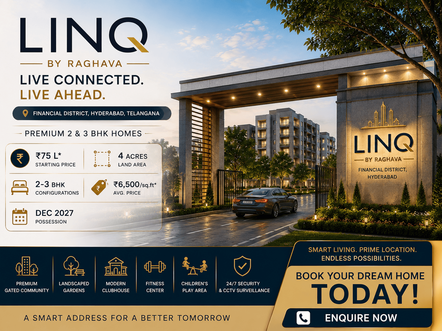 LINQ by Raghava Hyderabad Premium Apartments