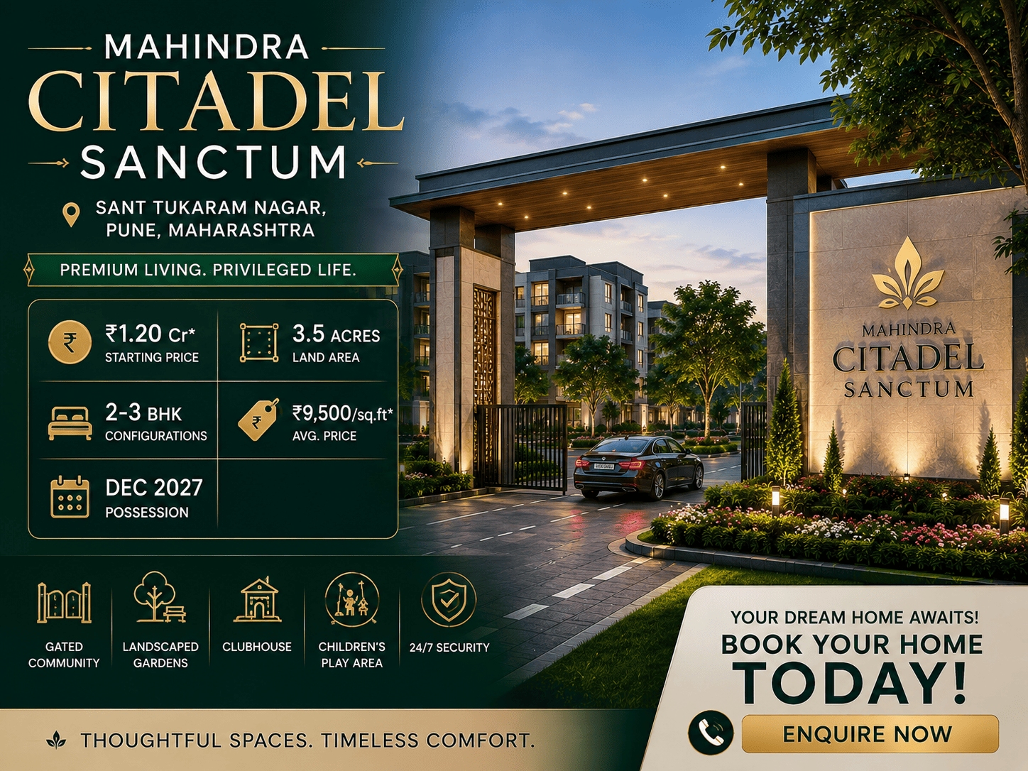 Mahindra Citadel Sanctum Pune 2 & 3 BHK Apartments