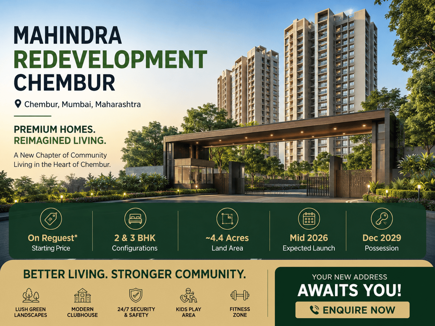 Mahindra Redevelopment Chembur Mumbai Luxury Apartments