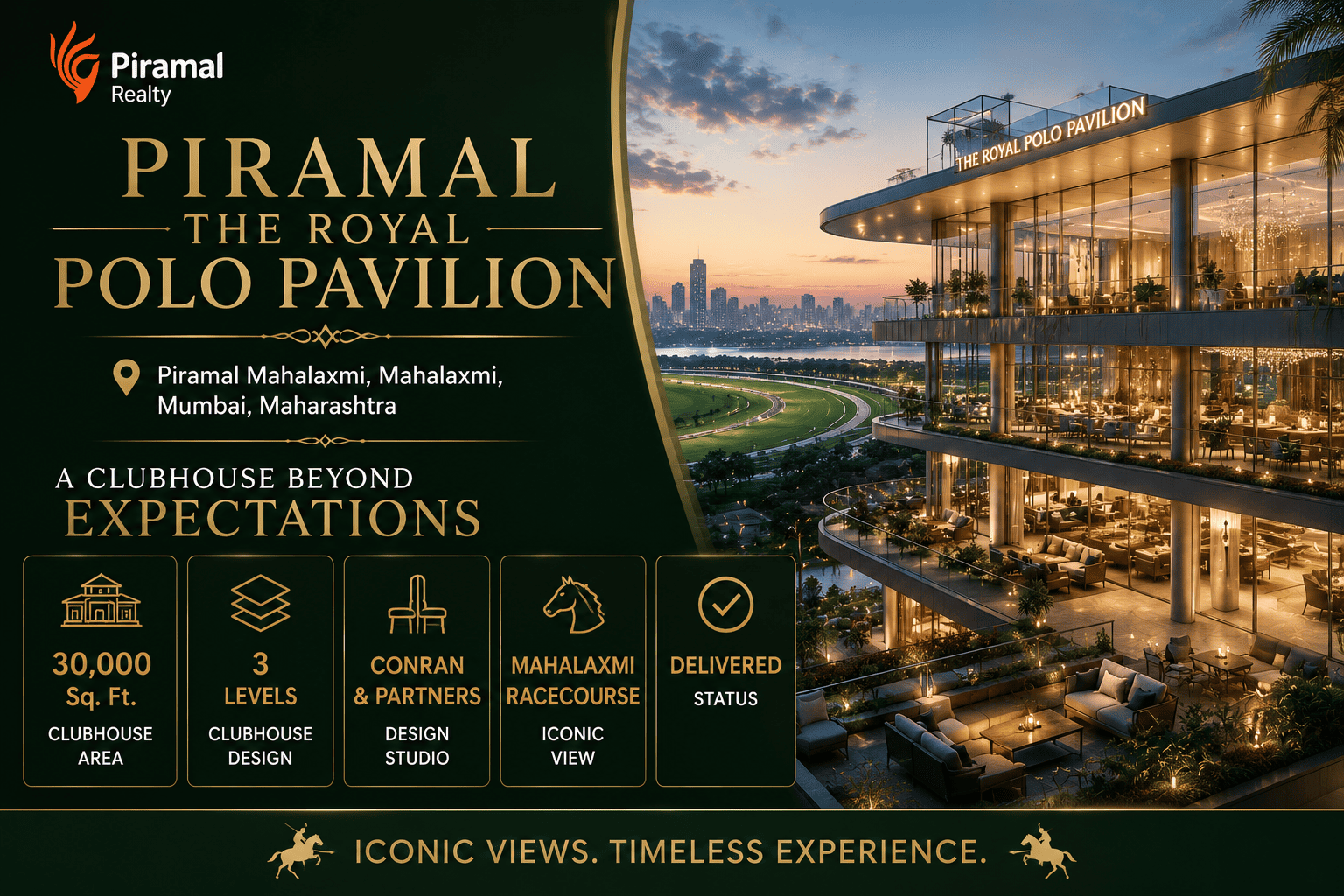 Piramal The Royal Polo Pavilion Luxury Clubhouse Mumbai