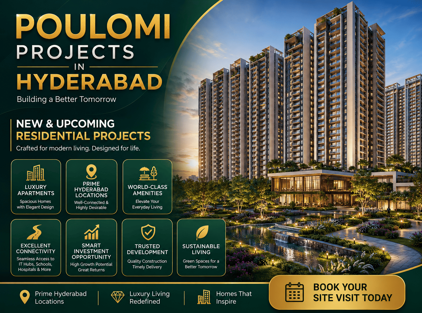 Poulomi Estates Upcoming Projects in Hyderabad