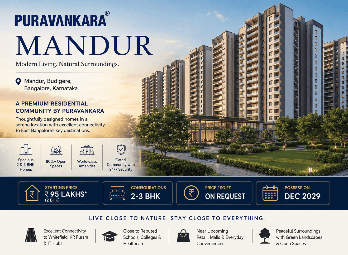 Puravankara Mandur Bangalore Premium Apartments