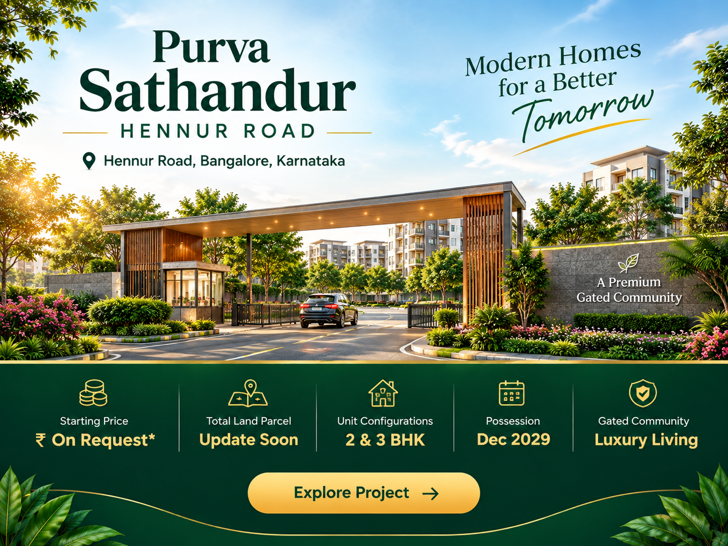 Purva Sathandur Hennur Road