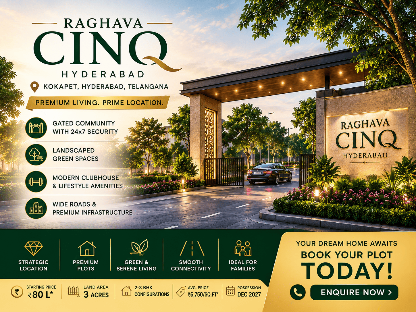 Raghava Cinq Hyderabad Premium Apartments