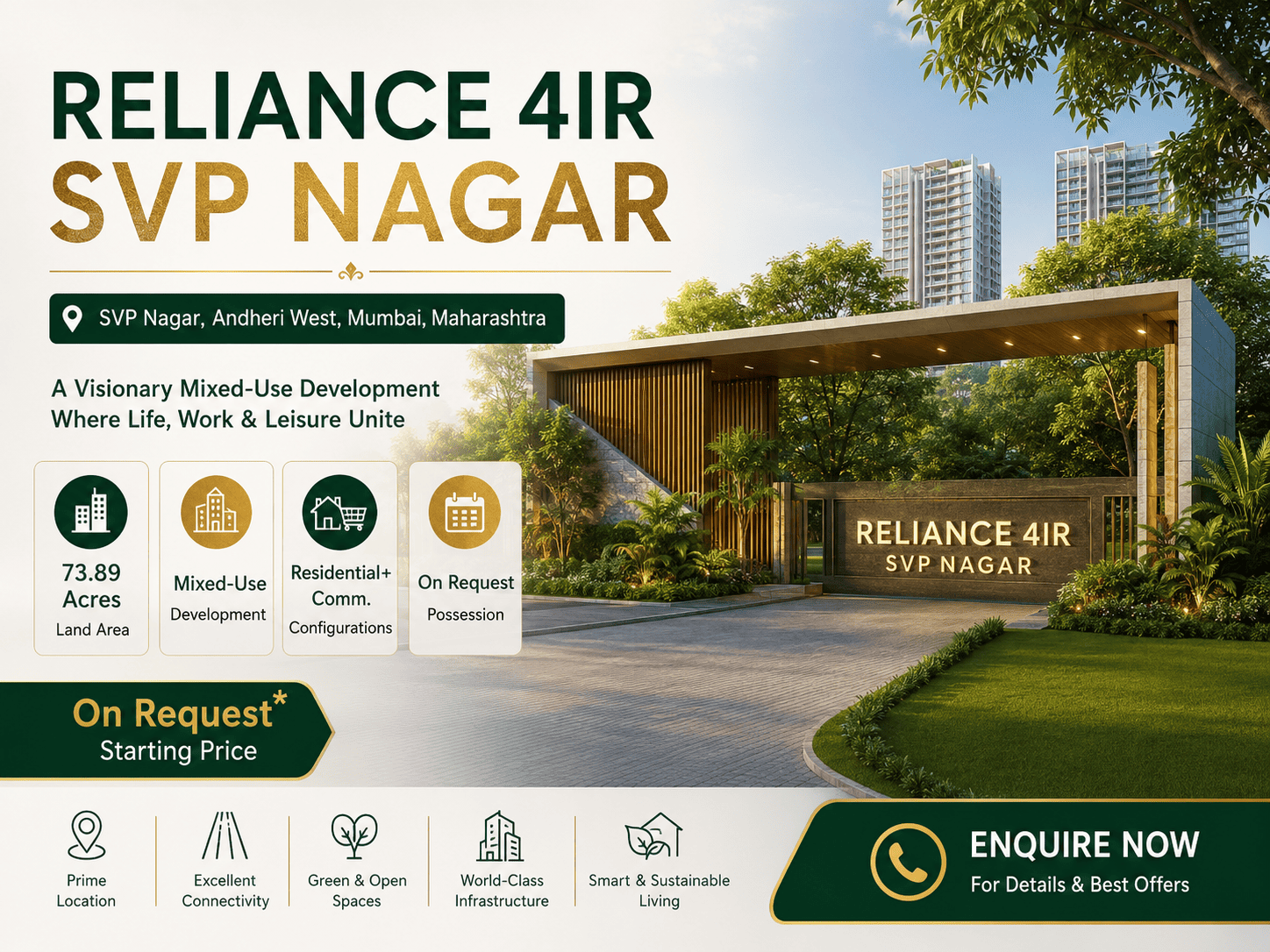 Reliance 4IR SVP Nagar Mumbai Luxury Apartments