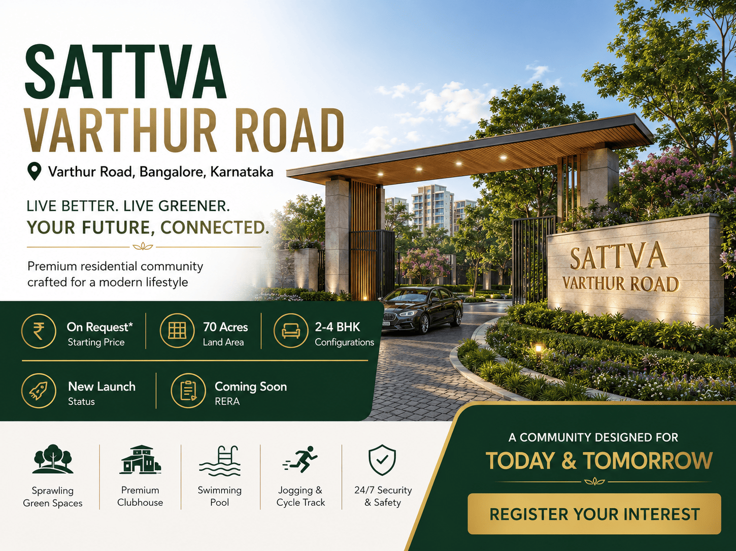 Sattva Varthur Road Bangalore Luxury Apartments