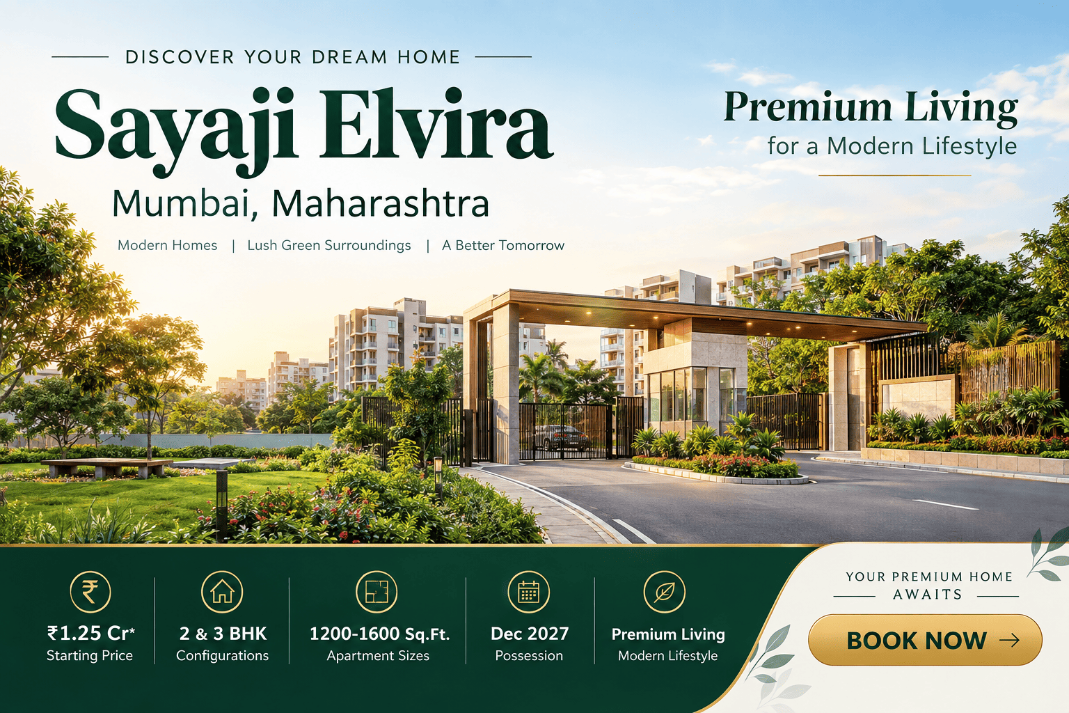 Sayaji Elvira - Luxury 2 & 3 BHK Homes in Vile Parle East