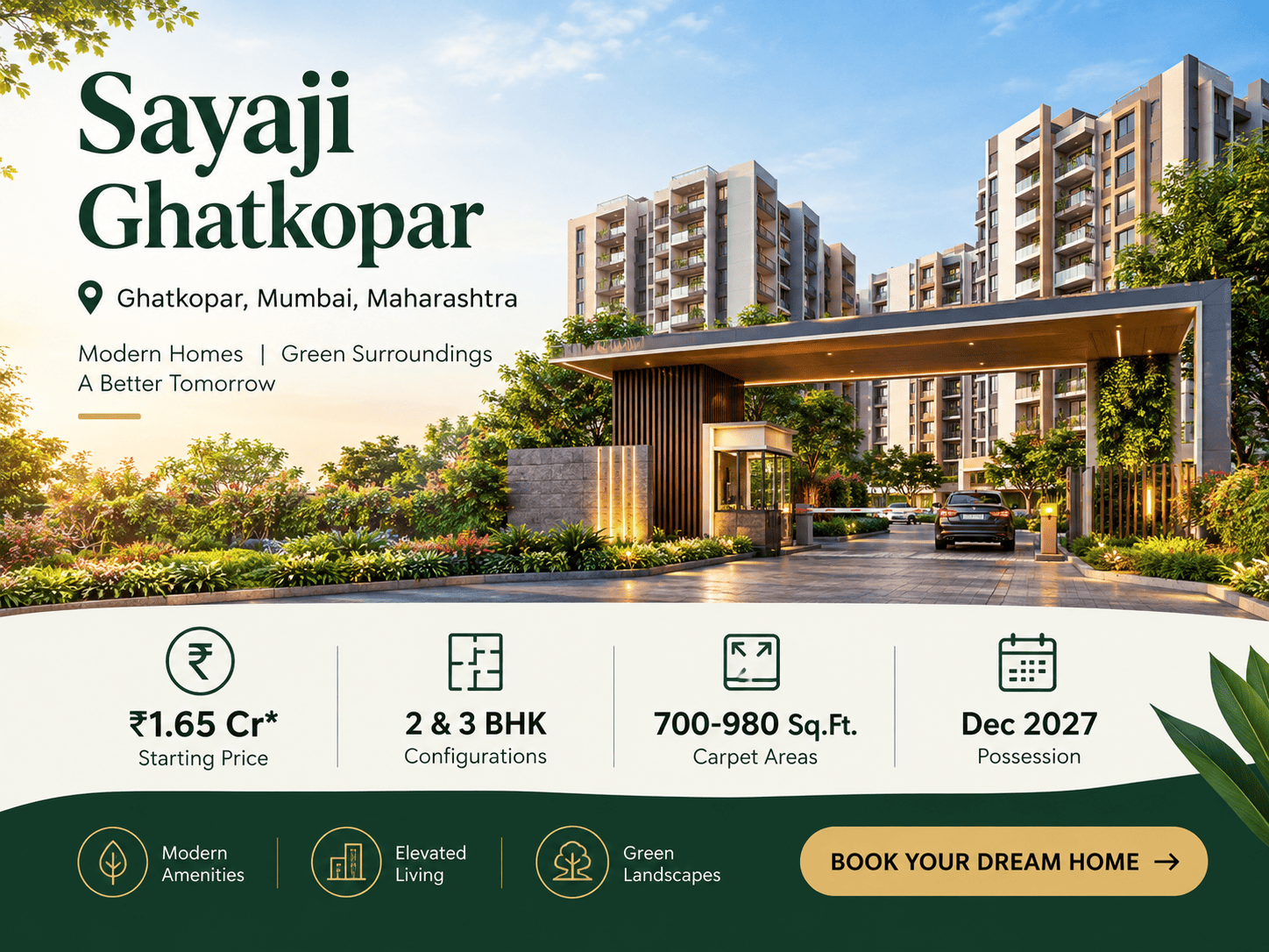 Sayaji Ghatkopar - Luxury 2 & 3 BHK Apartments in Central Mumbai