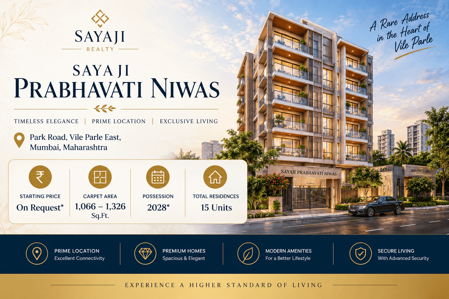 Sayaji Prabhavati Niwas - Luxury 2 & 3 BHK Apartments in Mumbai