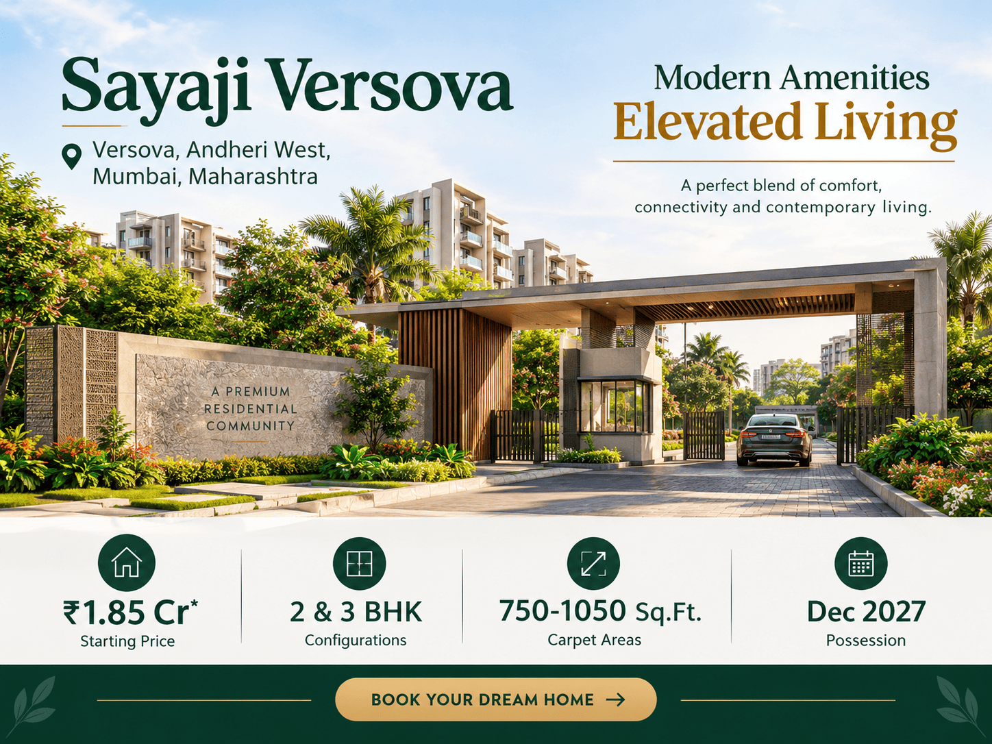 Sayaji Versova - Luxury 2 & 3 BHK Apartments in Versova, Mumbai