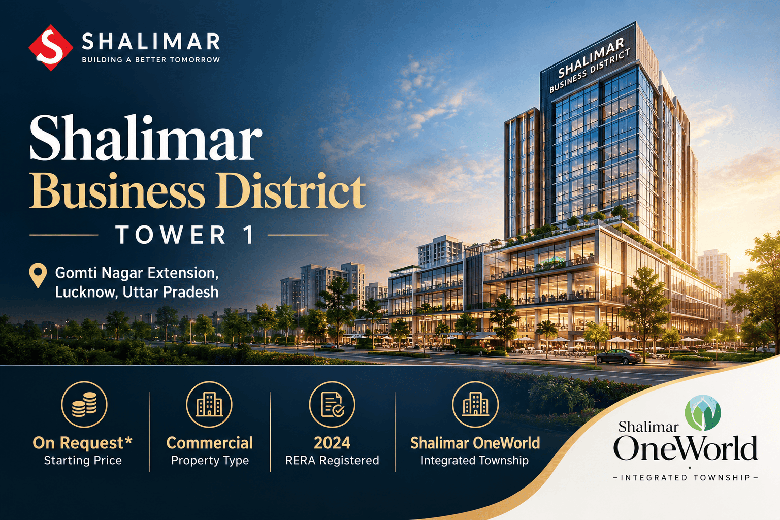 Shalimar Business District Tower 1 Lucknow Commercial Spaces
