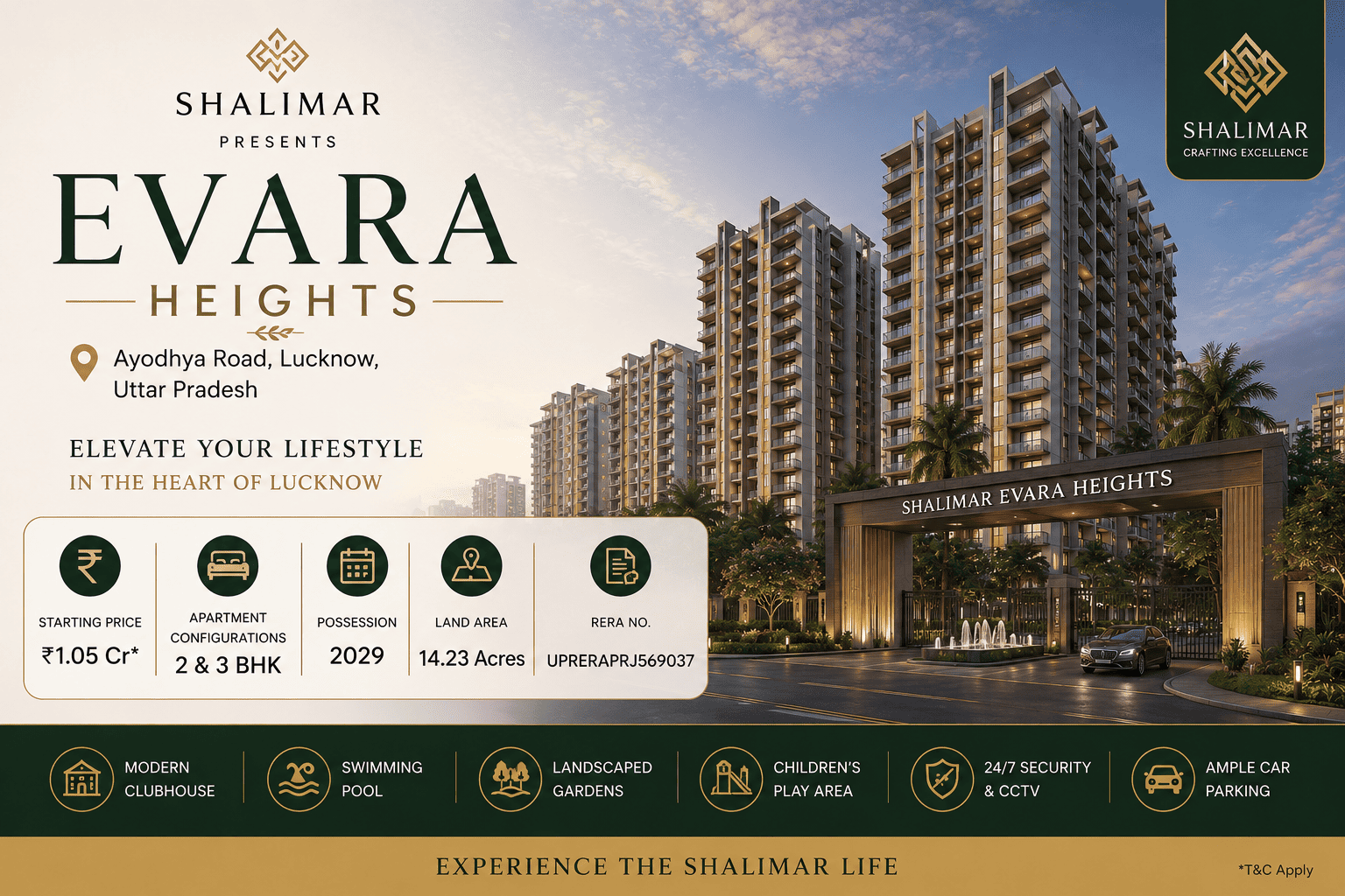 Shalimar Evara Heights Lucknow Premium Apartments