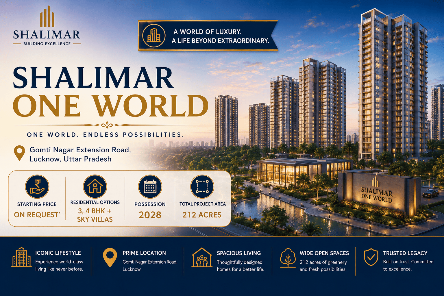 Shalimar One World Lucknow Luxury Township