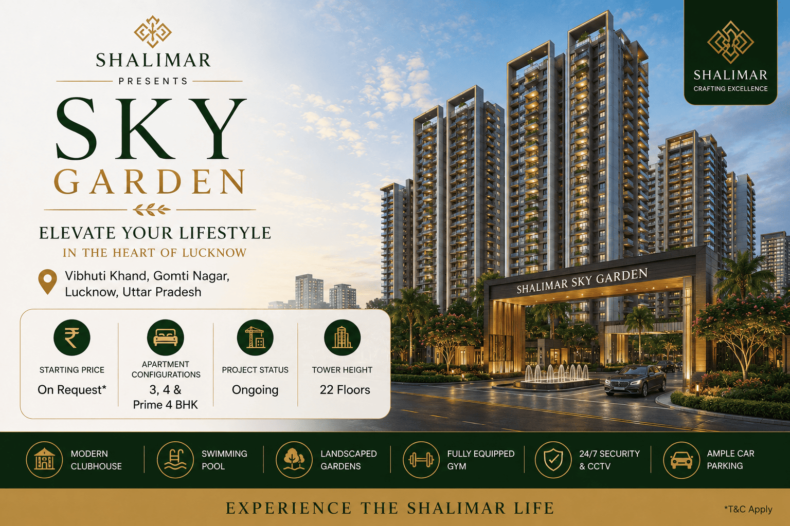 Shalimar Sky Garden Lucknow Luxury Apartments