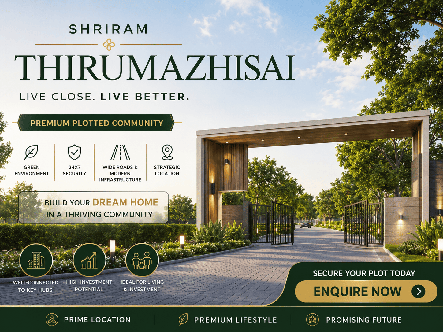 Shriram Thirumazhisai Premium Apartments in Chennai